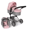 BAYER CHIC Kombi Puppenwagen LINUS Melange Grau Rosa 1 BAYER CHIC Kombi Puppenwagen LINUS Melange Grau Rosa -Spielwaren Verkauf bayer chic kombi puppenwagen linus melange grau rosa a320889