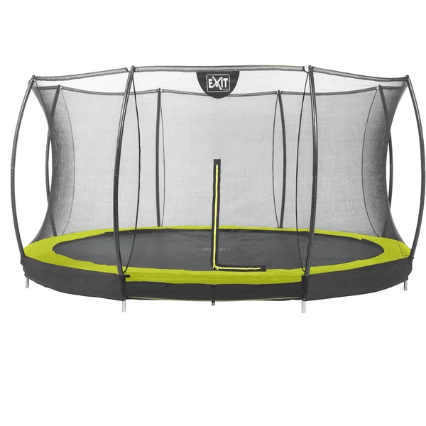 EXIT TOYS EXIT Bodentrampolin Silhouette ø366 Cm Mit Sicherheitsnetz - Grün 3 EXIT TOYS EXIT Bodentrampolin Silhouette ø366 Cm Mit Sicherheitsnetz - Grün