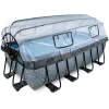 EXIT TOYS EXIT Frame Pool 4x2x1.22m (12v Sandfilter) – Grau + Sonnendach + Wärmepumpe -Spielwaren Verkauf exit frame pool 4x2x1 22m 12v sandfilter grau sonnendach waermepumpe a305970