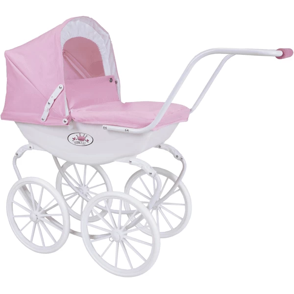 Knorr Toys® Puppenwagen Classic - Pram Rosa/weiß 3 Knorr Toys® Puppenwagen Classic - Pram Rosa/weiß