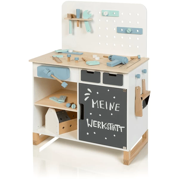 MUSTERKIND® Werkbank Fagus, Weiß/natur 3 MUSTERKIND® Werkbank Fagus, Weiß/natur