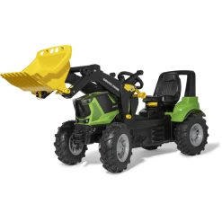 ROLLY TOYS RollyFarmtrac Premium II Deutz 8280 TTV, RollyTrac Lader, RollyAir Tyres - Neu